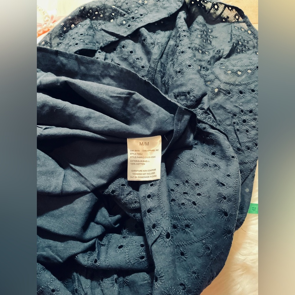 Elegant Navy Blue Sleeveless Dress - Picture 11 of 15